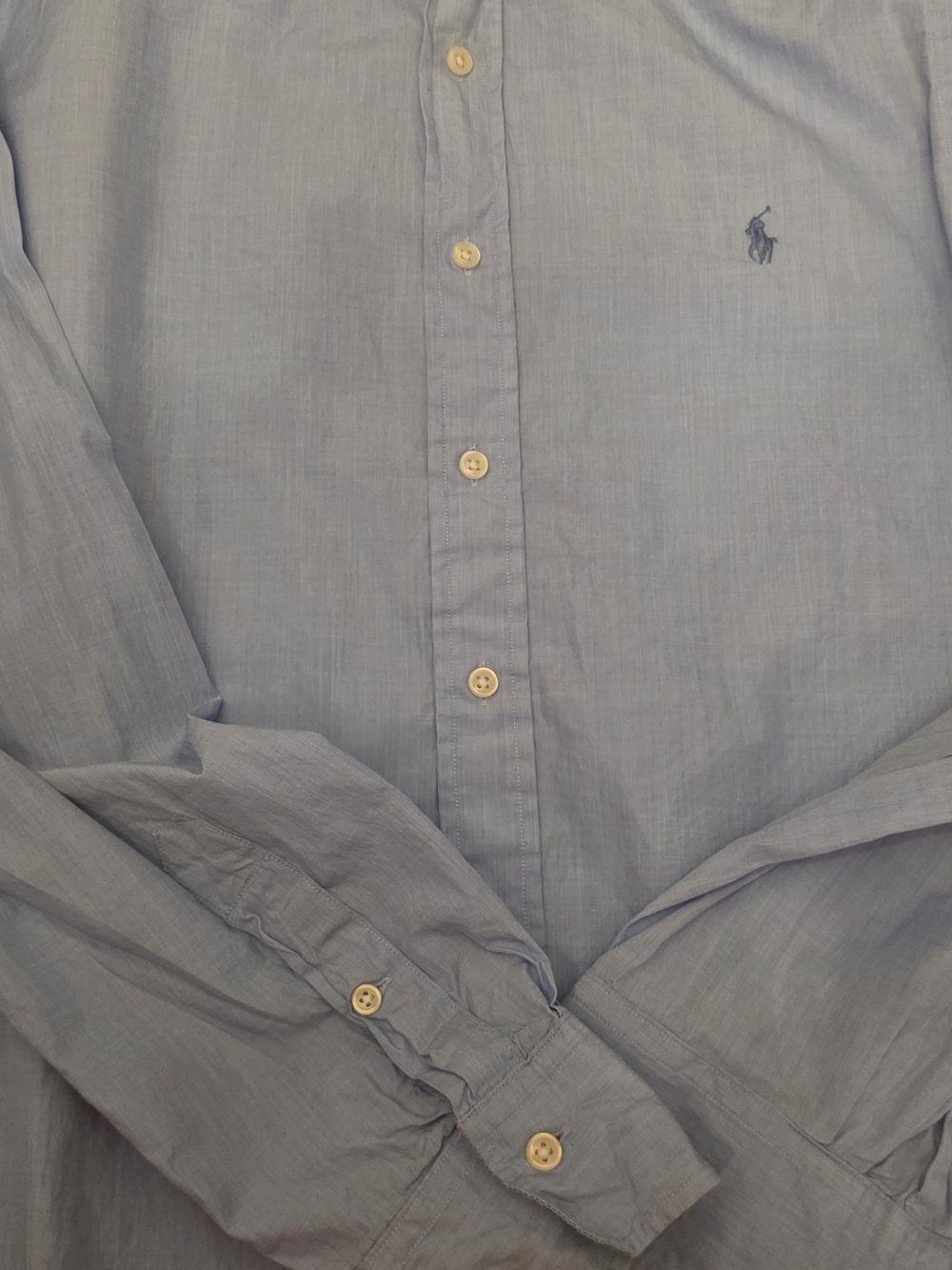 Polo by Ralph Lauren Men's Light Blue Button-Down Dress Shirt